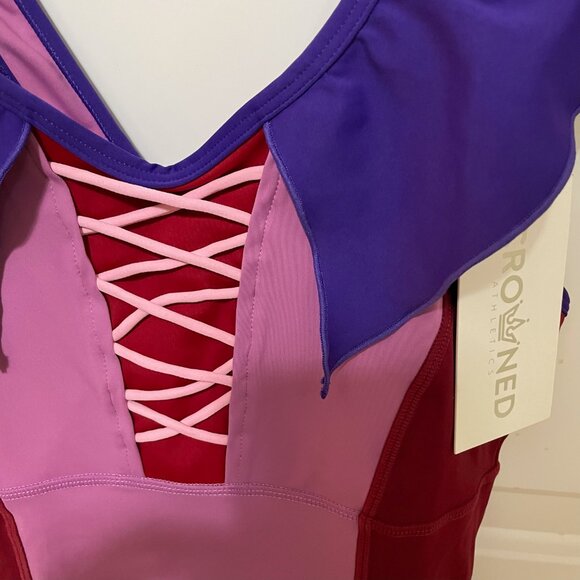 Crowned Athletics 👑 Disney - Sister Witch Athletic Tank Top - Pink - NWT - Picture 3 of 10